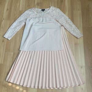 *NWOT* The Limited Peach Blouse & Skirt Set | Size S & XS